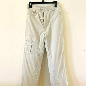 BODY GLOVE CAMEILA MID-RISE CARGO PANTS  IN Beige SIZE M NEW